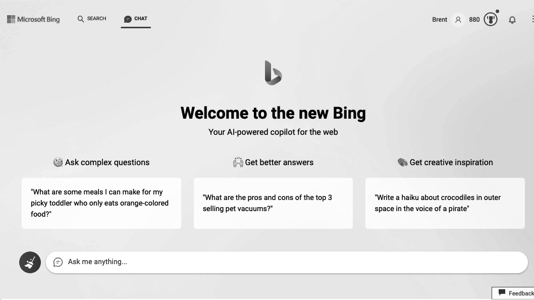 BingBot: First Impressions of Bing’s AI Chatbot.