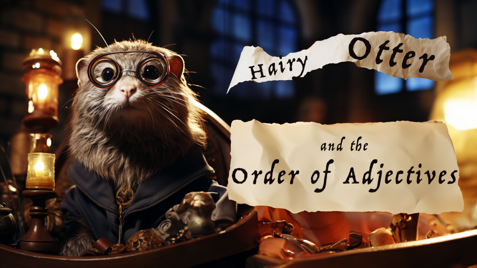 Hairy Otter and the Order of Adjectives – AI in ESL